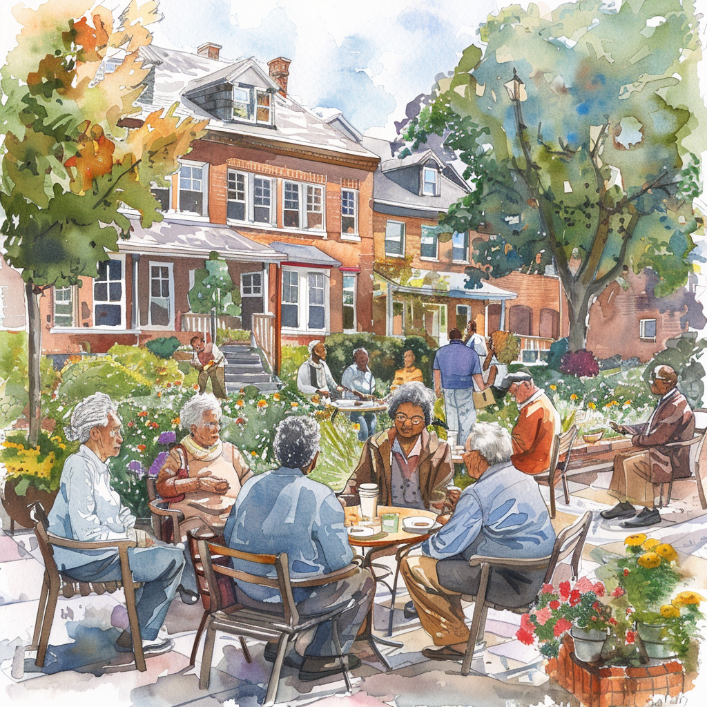 memory care community where residents connect