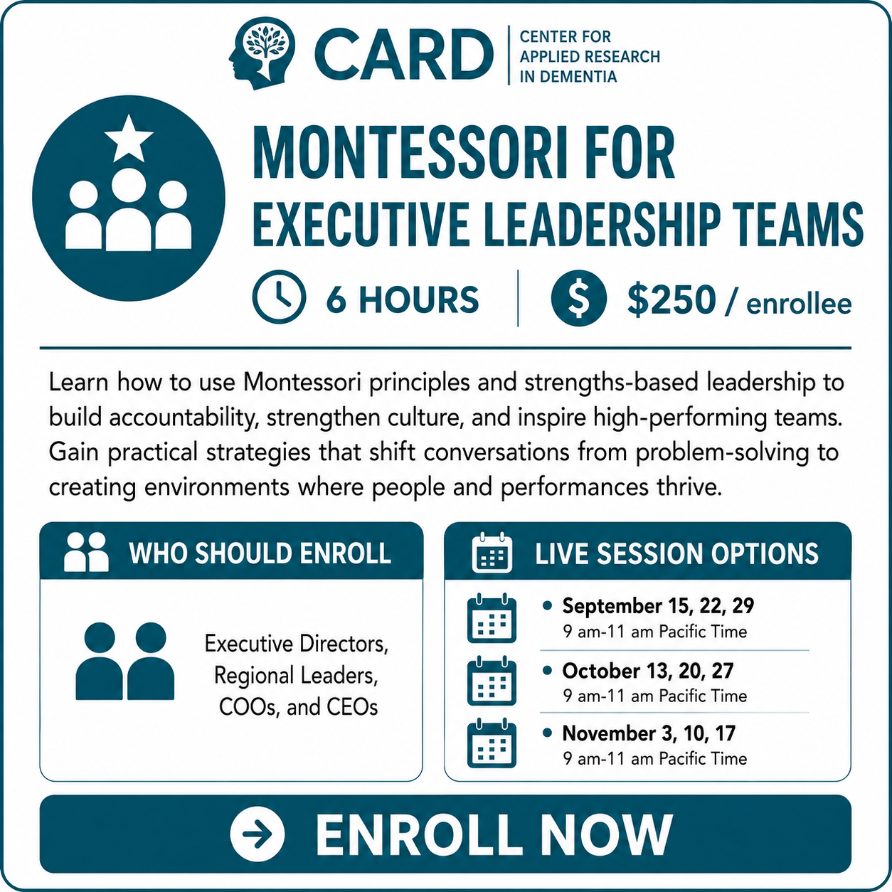 Montessori for Executive Leadership Teams